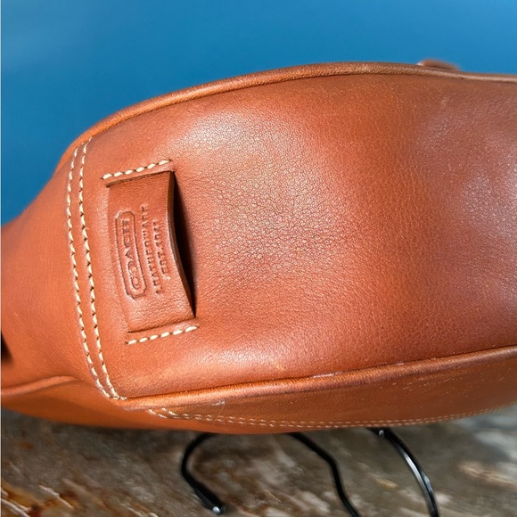 Vintage Coach Hampton Saddle Brown Leather Hobo Shoulder Purse 7583 - Picture 13 of 17